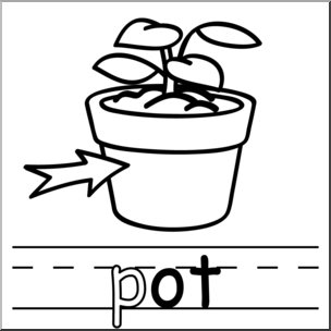 304x304 Clip Art Basic Words Ot Phonics Pot Bampw I Abcteach