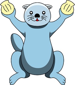 247x280 Free Otter Clipart