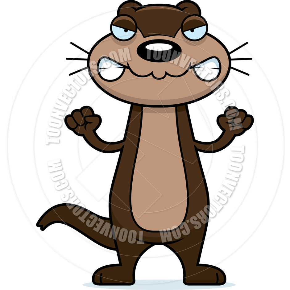 940x940 Cartoon Otter Angry By Cory Thoman Toon Vectors Eps