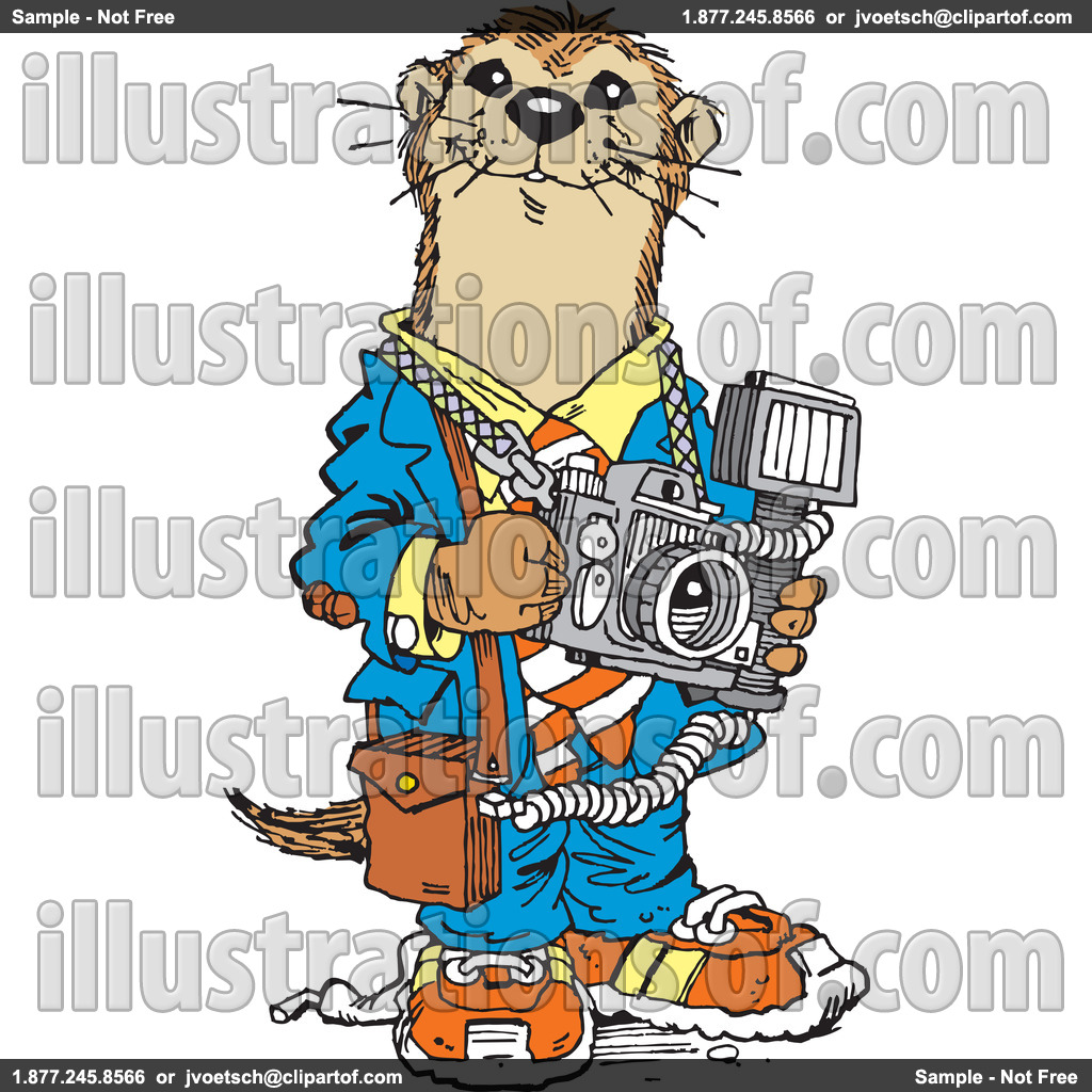 1024x1024 Otter Clip Art Black And White Clipart Panda