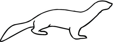 480x180 River Otter Clipart