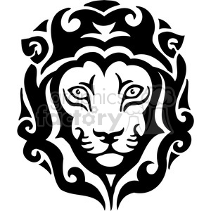 300x300 Royalty Free Tribal Lion Graphic 385481 Vector Clip Art Image