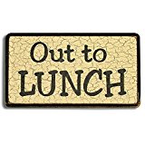 160x160 Out To Lunch Cube Sign Desk Media Storage Products