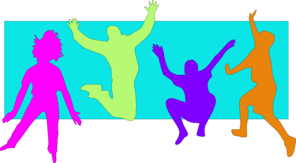 600x331 Jumping Kids (Spring) Clip Art