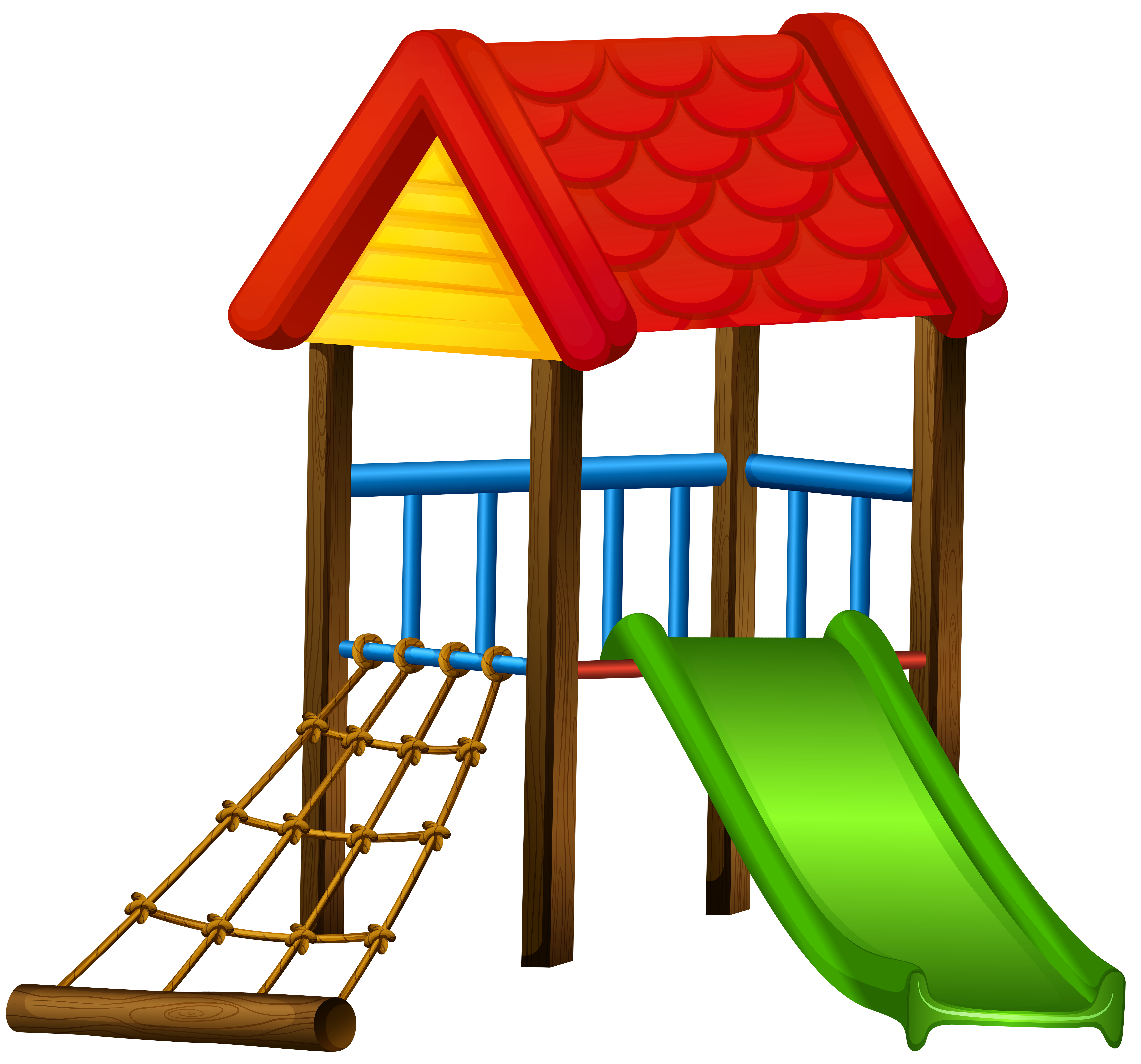 8000x7461 Slide With Roof Png Clip Art
