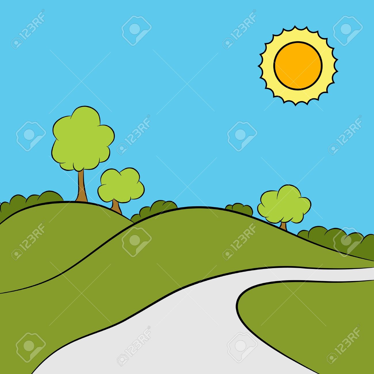 1300x1300 Outside Clipart Landscape