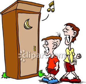 300x296 Waiting To Use An Outhouse