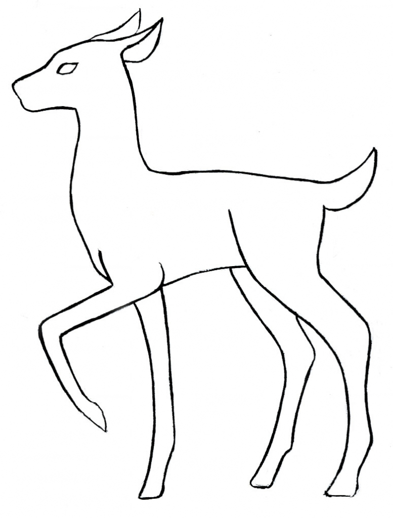 777x1024 Best Drawings Of Animals Outline Drawings Of Animals Clipart Best
