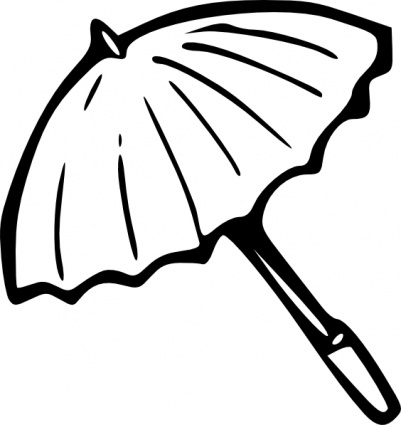 401x425 Umbrella Outline Clipart