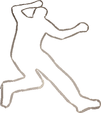385x432 Dead Body Outline