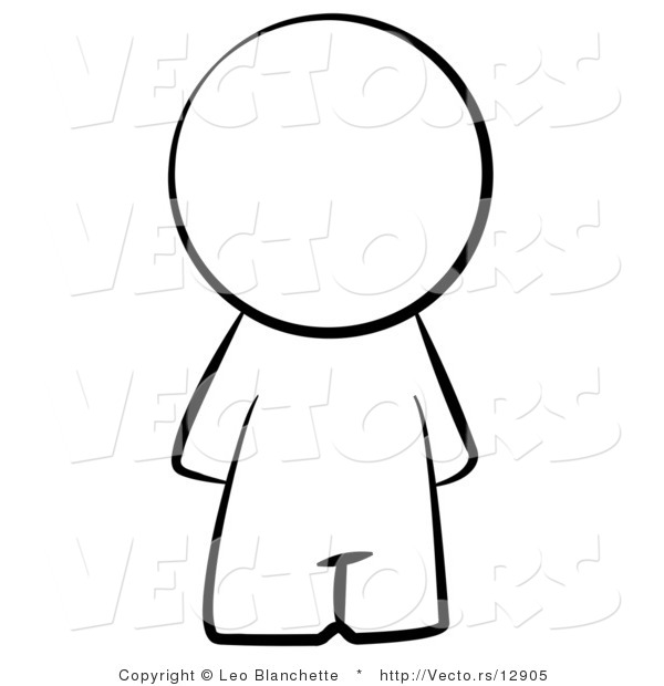 600x620 People Clipart Person Outline