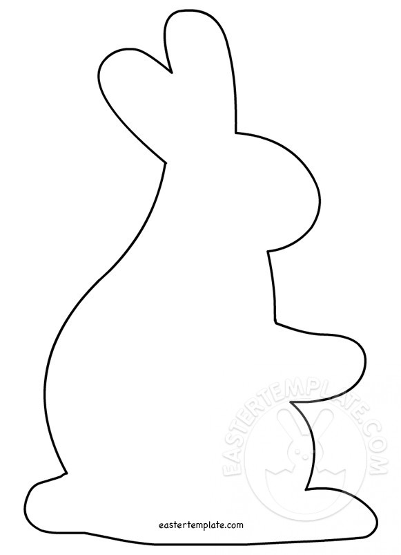 581x803 Easter Bunny Outline Printable