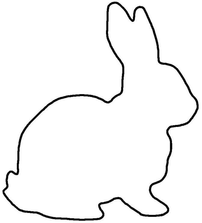 672x743 Bunny Button Art Free Craft Project