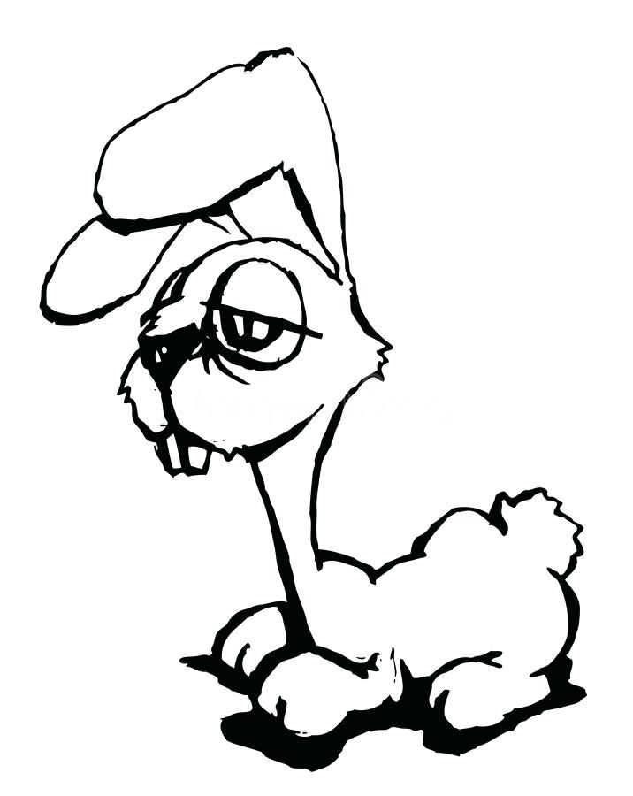 716x900 Outline Of A Bunny Outline Of Bunny Coloring Page Bunny Outline