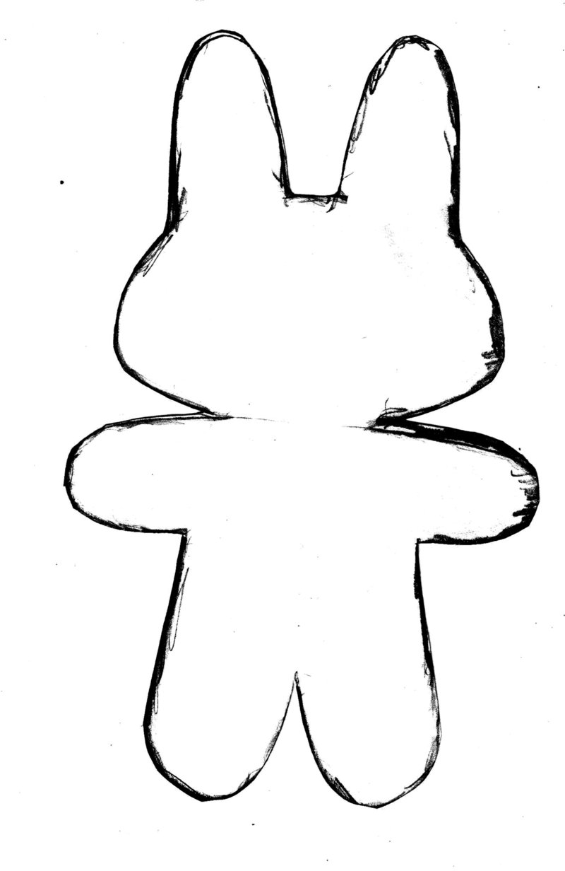 800x1232 Bunny Outline By Toylantis