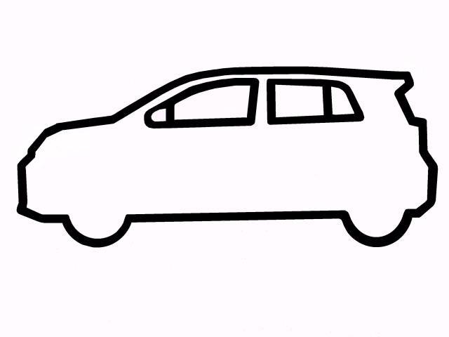 640x480 Car Outline Clipart