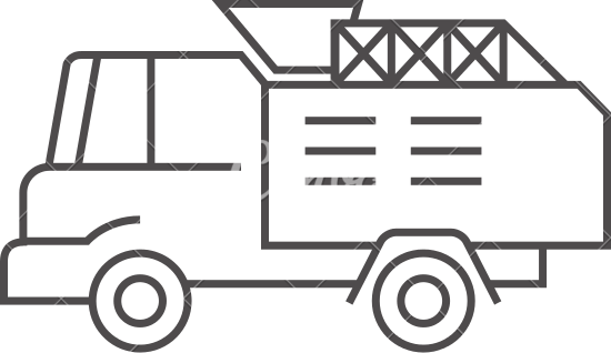 550x318 Outline Icon Fireman Car