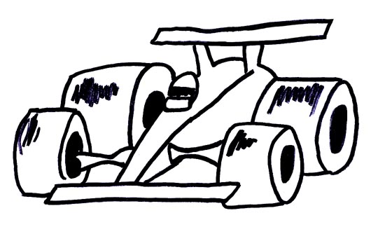 560x324 Race Car Outline Clipart