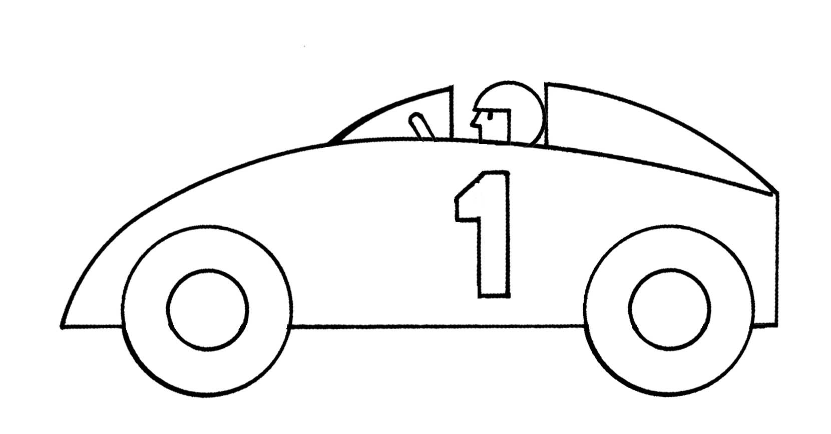 1660x868 Race Car Outline Clipart