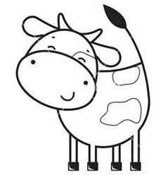 236x248 Cow Head Drawing