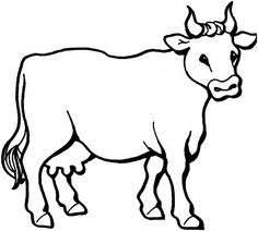 236x212 Cow Pattern. Use The Printable Outline For Crafts, Creating