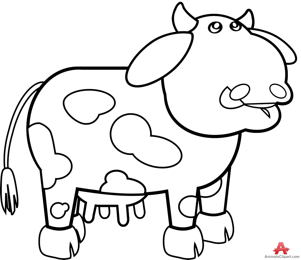 Outline Of A Cow | Free download on ClipArtMag