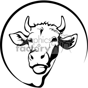 300x300 Royalty Free Farming Dairy Cow Svg Cut File Vector Outline 402612