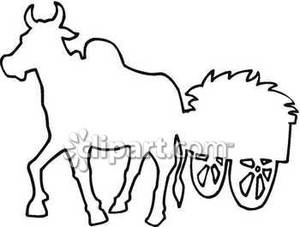 300x227 Of A Cow Pulling A Cart