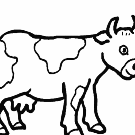 Outline Of A Cow | Free download on ClipArtMag