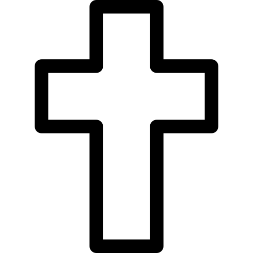 512x512 Cross Outline