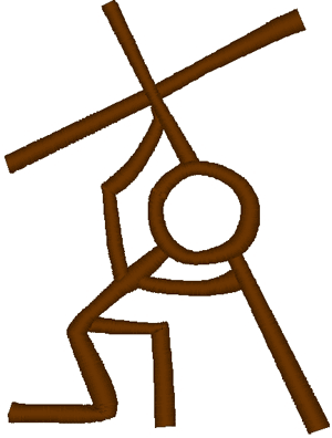 300x396 Jesus Amp Cross In Outline Embroidery Design
