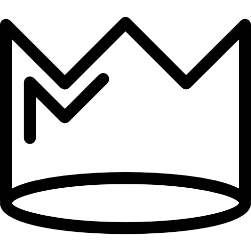 512x512 Pointed Tips, Crowns, Pointed, Crown Outline, Crown, Royal Crown Icon