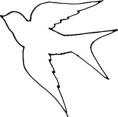 236x234 Dove Pattern. Use The Printable Outline For Crafts, Creating