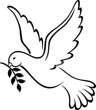 333x380 Best Photos Of Peace Dove Outline