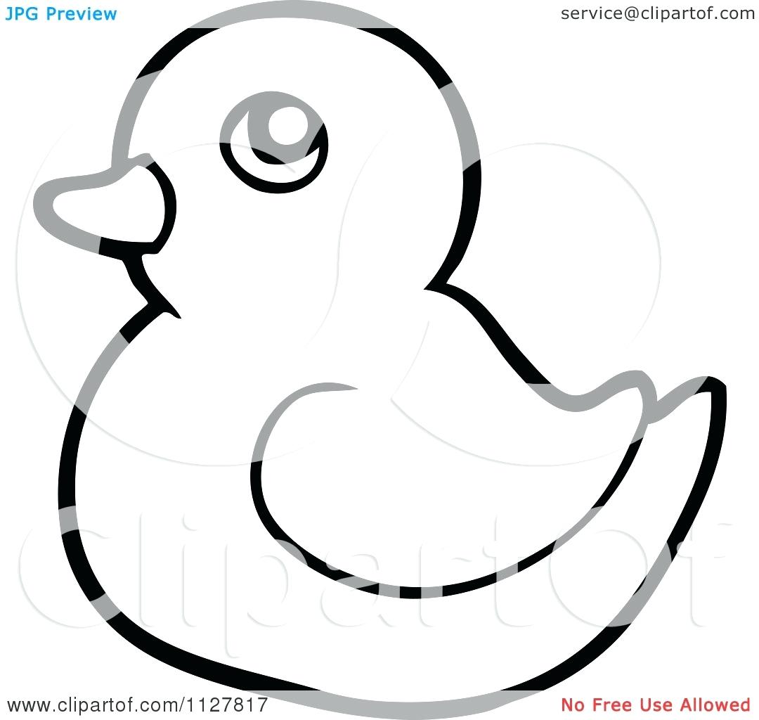 1080x1024 Royalty Free Vector Download Duck Icon In Outline Rubber Clip Art