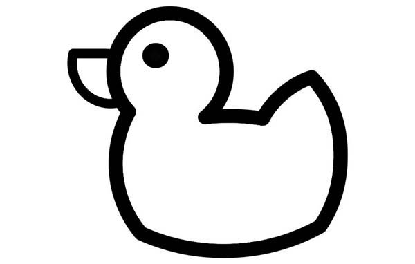 600x382 Duck Outline