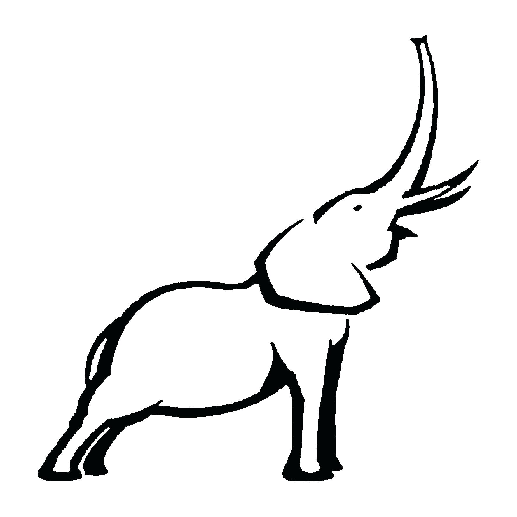 1772x1772 Elephant Outline 69 Interesting Face Clipart Elephant Head Outline