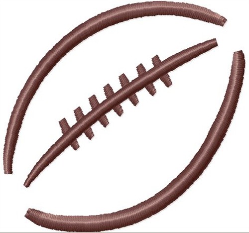 500x468 Football Outline Embroidery Designs Machine