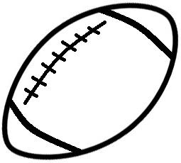 Outline Of A Football | Free download on ClipArtMag
