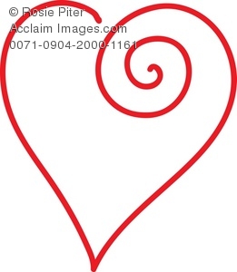261x300 Free Clipart Heart Outline