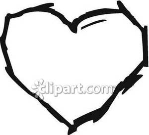 300x273 Heart Outline
