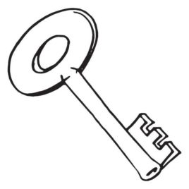 268x268 Best Photos Of Key Shape Template Key Outline Clip Art, Free Key