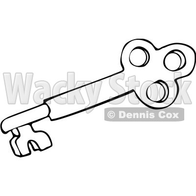 400x400 Outlined Skeleton Key 3