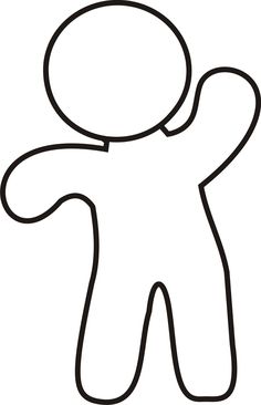 236x366 Gingerbread Man Outline