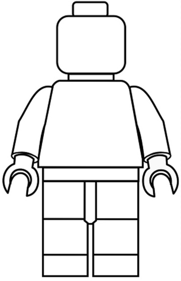 366x570 Lego Man Outline