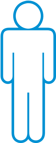 190x481 Simple Man Male Mens Toilet Door Shape Outline T Shirt Spreadshirt