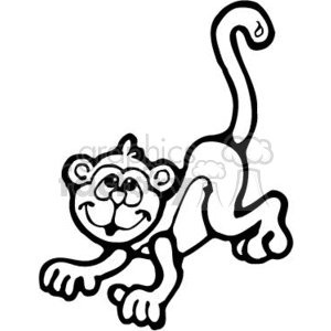 300x300 Royalty Free Black And White Outline 133274 Vector Clip Art Image