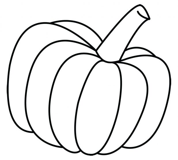 618x556 Coloring Exciting Outline Of Pumpkin. Pumpkin Templates Stencil