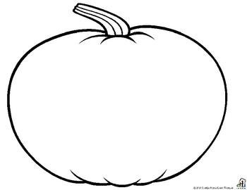 350x270 Outline Of A Pumpkin Clipart