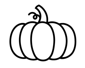 340x270 Pumpkin Outline Etsy